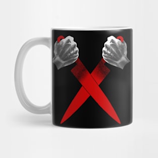 Halloween knives Mug